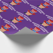 PAPIER CADEAU ANNIVERSAIRE D'ENFANCE DONALD TRUMP (Coin)