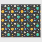 Papier Cadeau Anniversaire des astronautes de l'espace extra-atm (Plat)