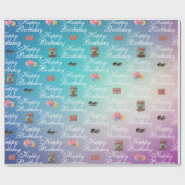 Papier Cadeau Anniversaire des cadreurs (Plat)