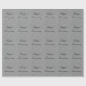 Papier Cadeau Anniversaire des tourbillons (Plat)
