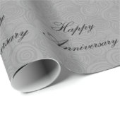 Papier Cadeau Anniversaire des tourbillons (Coin rond)