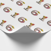 Papier Cadeau Anniversaire d'étape importante de conception (Coin)