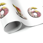 Papier Cadeau Anniversaire d'étape importante de conception (Coin rond)