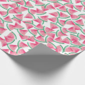 Papier Cadeau Anniversaire d'été de fruit de pastèque (Coin)