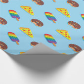 Papier Cadeau Anniversaire d'été de motif de flotteurs de (Coin)