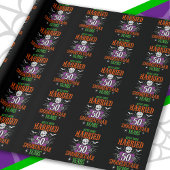 Papier Cadeau Anniversaire du 50e Mariage de Spooktacular d'Hall
