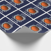 Papier Cadeau Anniversaire du basket-ball créatif (Coin)