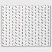 Papier Cadeau Anniversaire du berger australien (Plat)