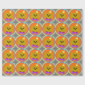 Papier Cadeau Anniversaire du chat de dessin (Plat)
