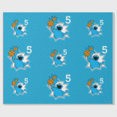 Papier Cadeau Anniversaire du Cookie Monster (Plat)