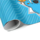 Papier Cadeau Anniversaire du Cookie Monster (Coin rond)