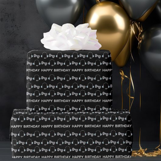 Papier Cadeau Anniversaire du cool Gamer