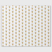 Papier Cadeau Anniversaire du Golden Retriever (Plat)