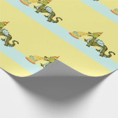 Papier Cadeau Anniversaire du mignon dragon (Coin)