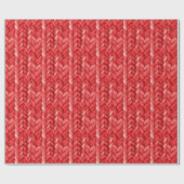 Papier Cadeau Anniversaire du Pull Rouge (Plat)