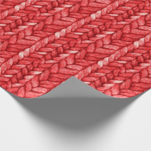 Papier Cadeau Anniversaire du Pull Rouge (Coin)