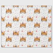 Papier Cadeau Anniversaire du tigre (Plat)