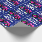 Papier Cadeau Anniversaire du tracteur rose (Coin)
