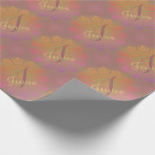 Papier Cadeau Anniversaire/Événement personnalisé Automne Mandal (Coin)