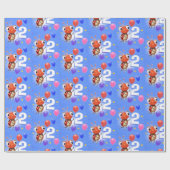 Papier Cadeau Anniversaire Garçon ou fille 2 âge Ladybug papier  (Plat)