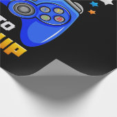 Papier Cadeau Anniversaire Garçon temps de niveau vers le haut j (Coin)