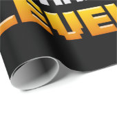 Papier Cadeau Anniversaire Garçon temps de niveau vers le haut j (Coin rond)