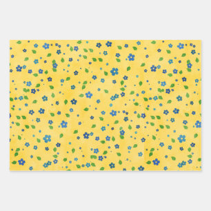 Papier cadeau Anniversaire Gingham Pommier Fleur s