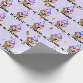 Papier Cadeau Anniversaire Golden Retriever (Coin)