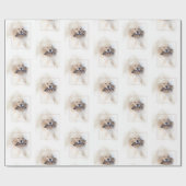 Papier Cadeau Anniversaire Golden Retriever (Plat)