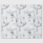 Papier Cadeau Anniversaire Gris Argent Blanc (Plat)