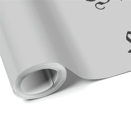 Papier Cadeau anniversaire heureux neutre dans l'ancien script (Coin rond)