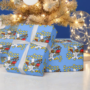 Papier Cadeau Anniversaire Kazoo Blue