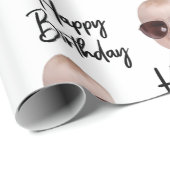 Papier Cadeau anniversaire lui son Funny Noël cadeau Customisé (Coin rond)