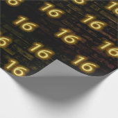 Papier Cadeau Anniversaire Neon 16 Connexion en brique (Coin)