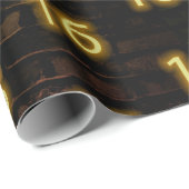 Papier Cadeau Anniversaire Neon 16 Connexion en brique (Coin rond)