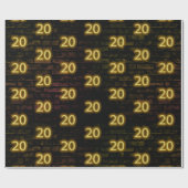 Papier Cadeau Anniversaire Neon 20 Connexion Brick (Plat)