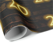 Papier Cadeau Anniversaire Neon 20 Connexion Brick (Coin rond)