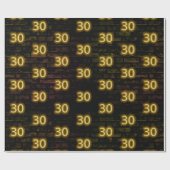 Papier Cadeau Anniversaire Neon 30 Connexion Brick (Plat)