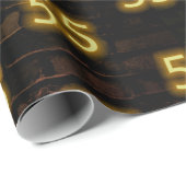 Papier Cadeau Anniversaire Neon 55 Connexion en brique (Coin rond)