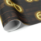 Papier Cadeau Anniversaire Neon 60 Connexion en brique (Coin rond)