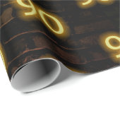 Papier Cadeau Anniversaire Neon 90 Connexion en brique (Coin rond)