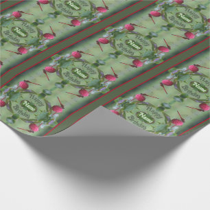 Papier Cadeau Anniversaire personnalisé de la libellule rouge