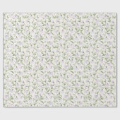 Papier Cadeau Anniversaire Plutôt Violet Floral (Plat)