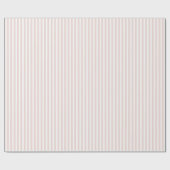 Papier Cadeau Anniversaire Rayures Blanches Roses (Plat)