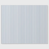Papier Cadeau Anniversaire Rayures Bleu Blanc (Plat)