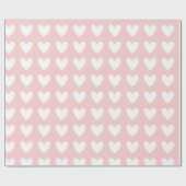 Papier Cadeau Anniversaire rose des Coeurs (Plat)