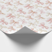 Papier Cadeau Anniversaire Rubans Roses (Coin)