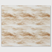 Papier Cadeau Anniversaire Sable de Plage Crème (Plat)