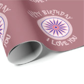 PAPIER CADEAU ANNIVERSAIRE SIMPLE ET INTELLIGENT (Coin rond)