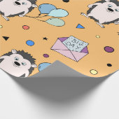 Papier Cadeau Anniversaire sur mesure d'enfant coloré (Coin)